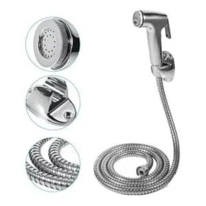 kit Duchador Bidet con soporte y flexible de 1,20 mts