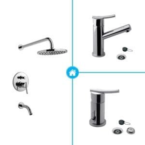 FV Libby Lavatorio + Bidet + Ducha Monocomando