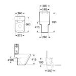 Roca The Gap Inodoro + Deposito