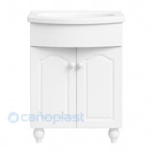 Vanitory Clásico Blanco con Mesada 50 cm