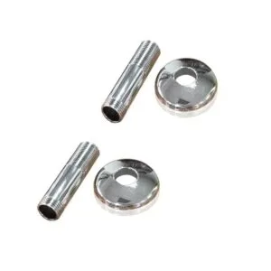 Kit Niple Cromado 1/2 Pulgada Roseta Metálica Radiador