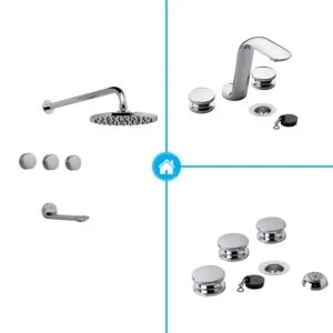 FV Nueva 44 Lavatorio + Bidet + Ducha con Transferencia Cromo