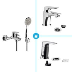 FV Jana Lavatorio + Bidet + Ducha Exterior