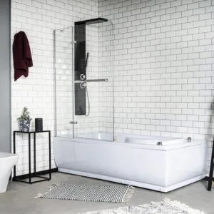 Gorena Maldivas Mampara sobre bañera Doble Hoja - 100 x 140 cm