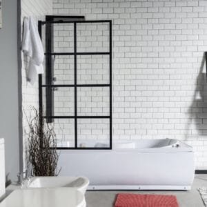 Gorena Venecia Mampara Fija sobre bañera - 80 x 140 cm