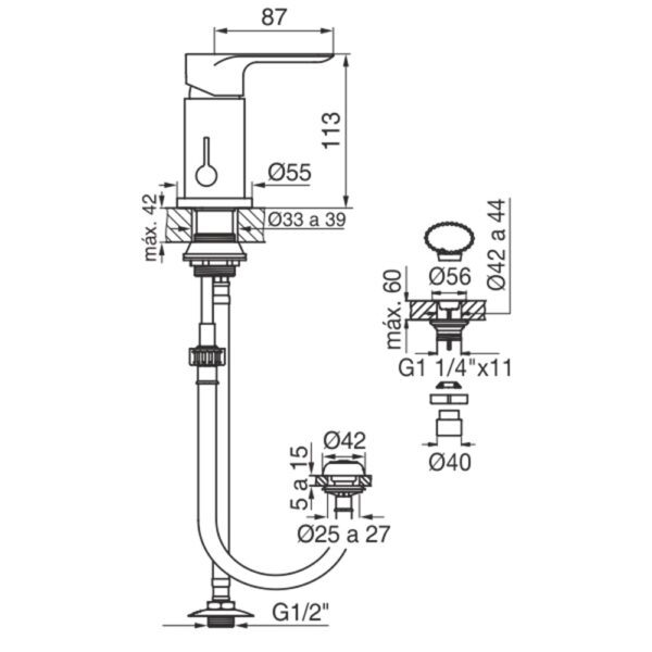 FV_Bidet_Monocomando_Coty_medidas