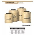 Combo Waterplast Tanque Tricapa Dual Plus - Medidas