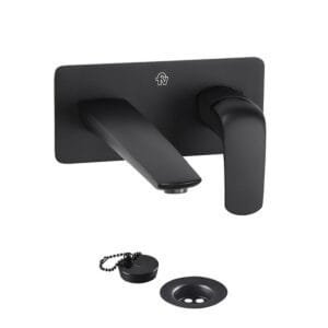 FV Epuyen Lavatorio Monocomando de Pared 206/L2 Negro